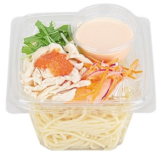 ローソン「蒸し鶏と明太クリームのパスタサラダ」ほか:新発売のコンビニ麺