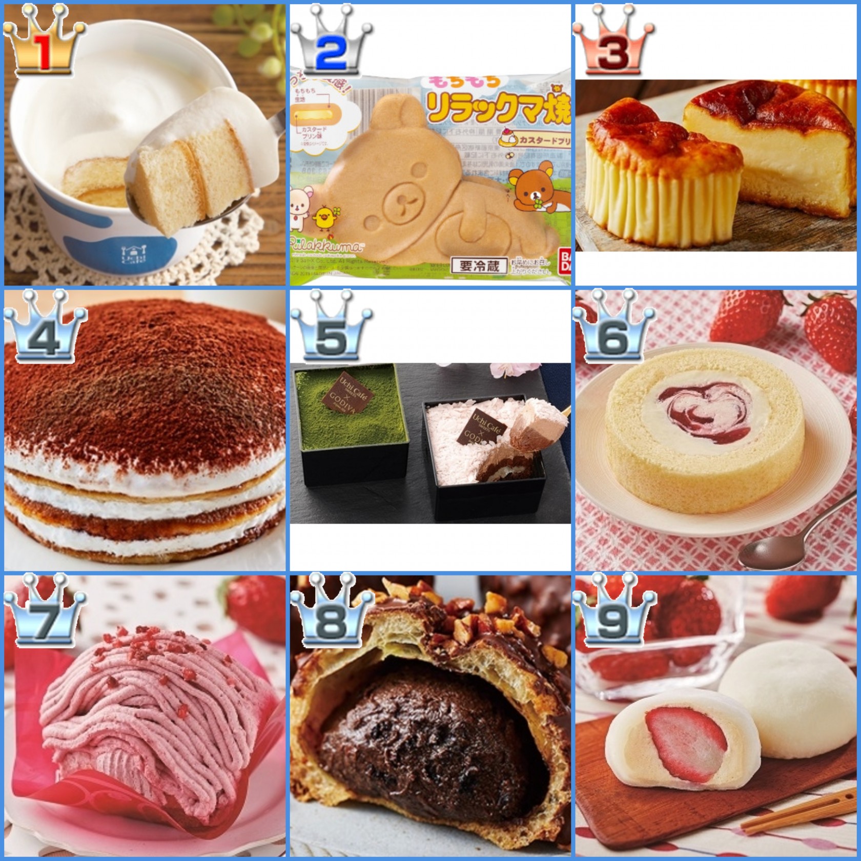 ローソンデザートTOP10!あの注目スイーツの順位は?