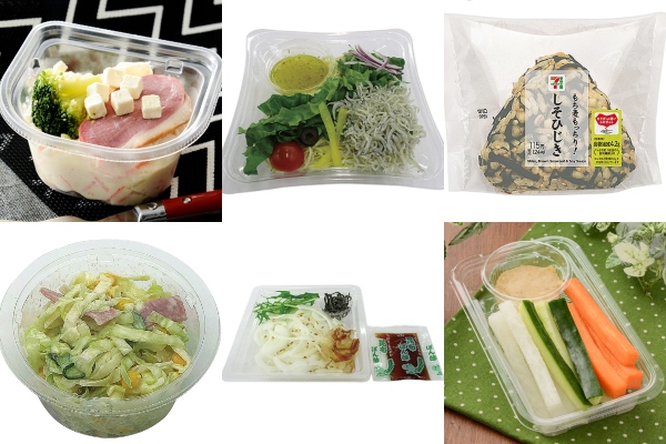 今週のコンビニ3社ヘルシー新商品6選!シャキシャキサラダやパリッとスティックなど♪