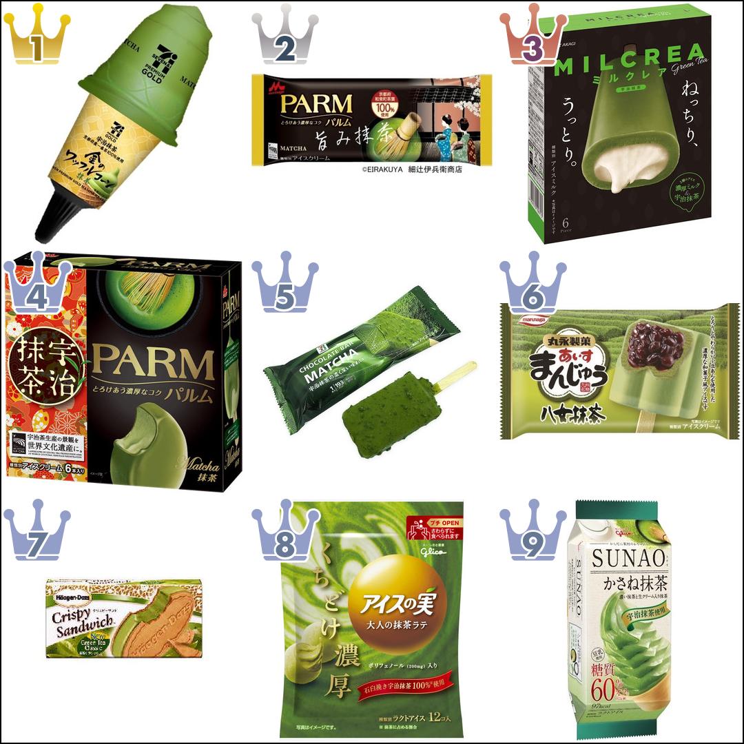 抹茶アイス人気TOP3!