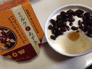 「森永 MOW ミルクとあずき カップ110ml」のクチコミ画像 by pinopoyoさん