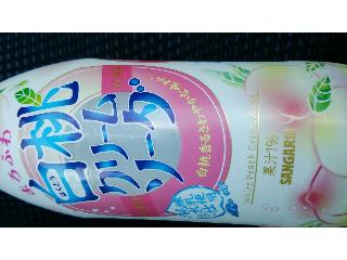 「サンガリア まろふわ白桃クリームソーダ ペット500ml」のクチコミ画像 by ﾙｰｷｰｽﾞさん