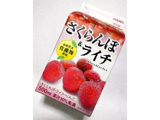 「オハヨー さくらんぼ＆ライチ パック500ml」のクチコミ画像 by つなさん