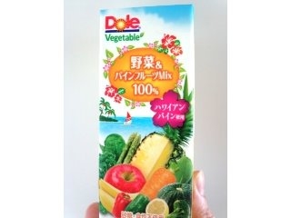 「Dole Vegetable 野菜＆パインフルーツミックス100％ パック200ml」のクチコミ画像 by レビュアーさん