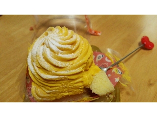 「セブン-イレブン 北海道産かぼちゃパンプキンケーキ カップ1個」のクチコミ画像 by taaさん