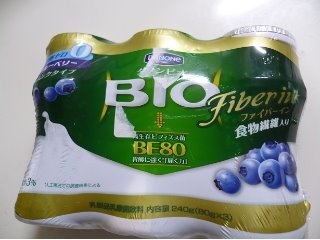 「ダノン ダノンビオ ドリンクタイプ ファイバーイン 脂肪0 ブルーベリー ボトル80g×3」のクチコミ画像 by みどりんMさん