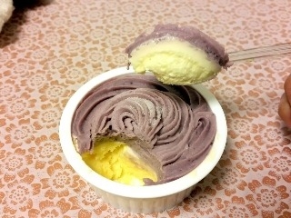 「ファミリーマート Sweets＋ 紫芋のモンブラン バニラムース仕立て カップ1個」のクチコミ画像 by ニャンさん