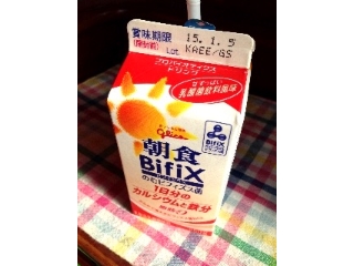 「グリコ 朝食Bifix のむビフィズス菌 1日分のカルシウムと鉄分 パック250g」のクチコミ画像 by ポロリさん