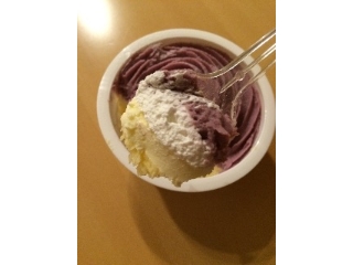 「ファミリーマート Sweets＋ 紫芋のモンブラン バニラムース仕立て カップ1個」のクチコミ画像 by なしこさん