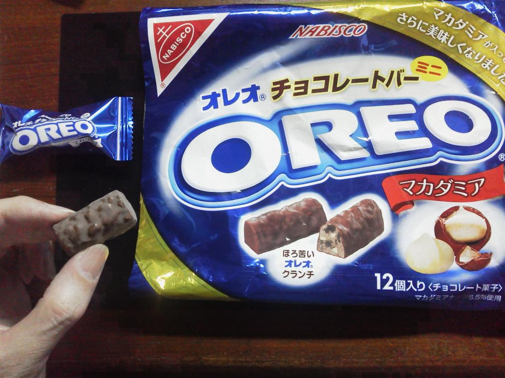 【中評価】オレオ オレオ チョコレートバーミニ マカダミアの感想・クチコミ・カロリー・値段・価格情報【もぐナビ】