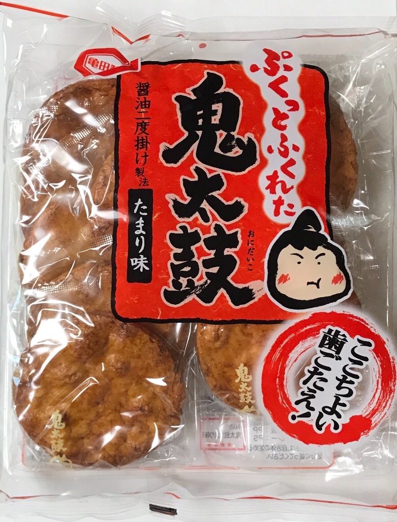 「亀田製菓 鬼太鼓 たまり味」の商品情報