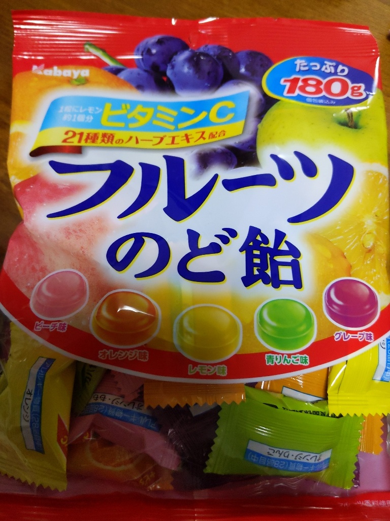 「フルーツのど飴」の商品情報