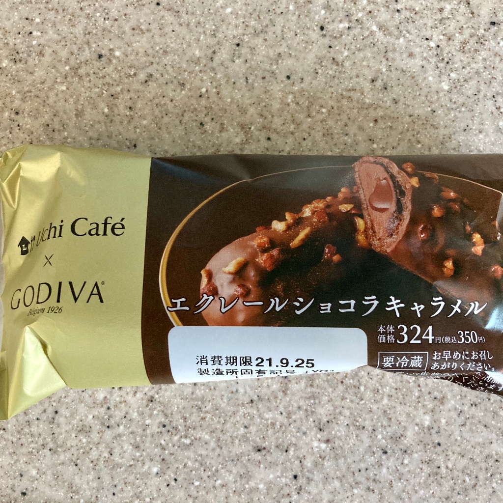 【中評価】ローソン Uchi Cafe’×GODIVA エクレールショコラキャラメルの感想・クチコミ・カロリー・値段・価格情報【もぐナビ】