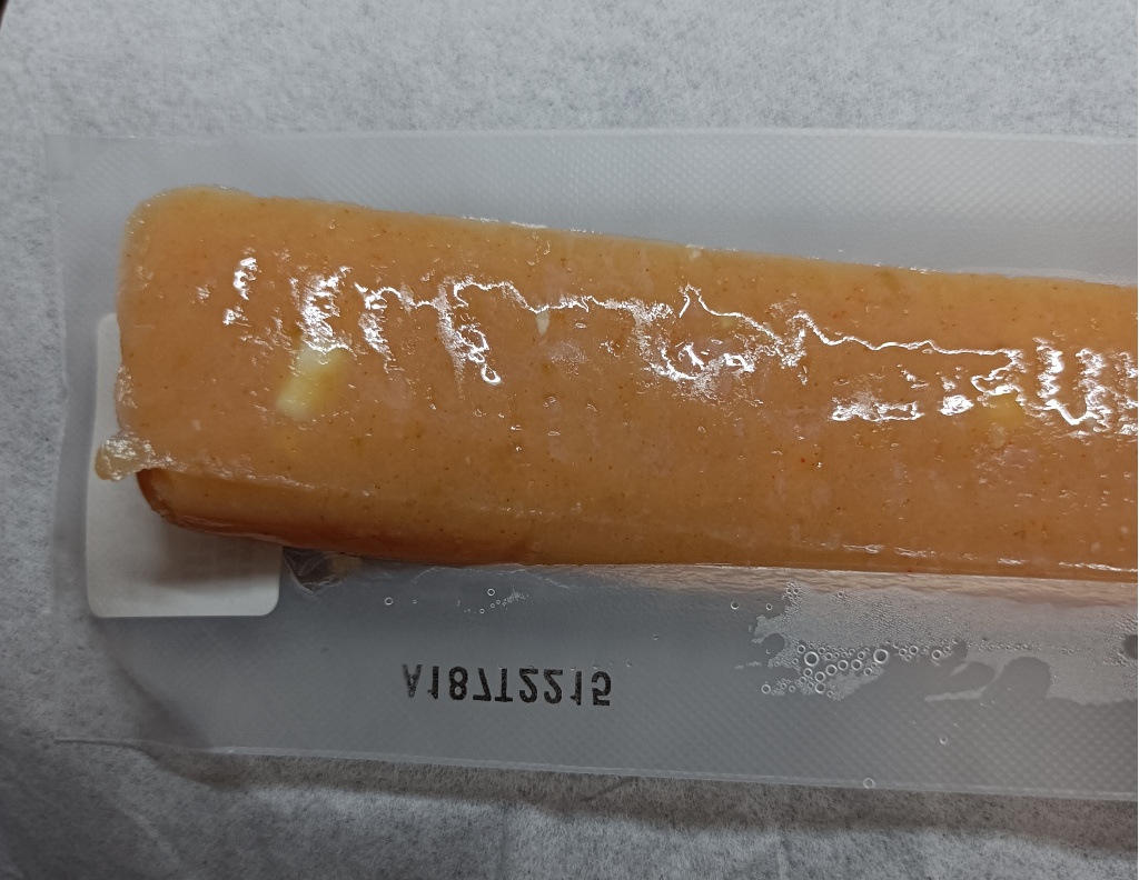 「トライデントシーフード・ジャパン お魚たんぱくスティック チーズ明太子味」のクチコミ