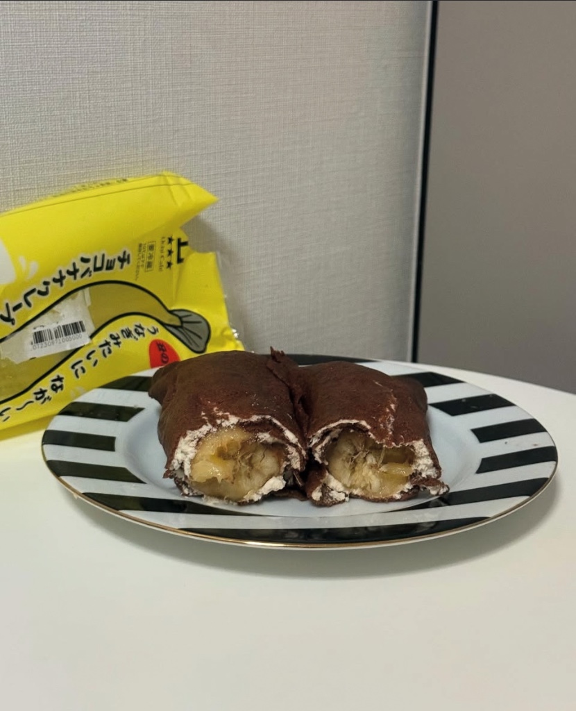 うなぎみたいになが〜いチョコバナナクレープ
