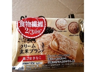 「アサヒフード＆ヘルスケア バランスアップ クリーム玄米ブラン 食物繊維 黒ごまきなこ 袋72g」のクチコミ画像 by まやにゃさまさん