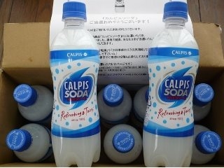 「カルピス カルピスソーダ ペット500ml」のクチコミ画像 by みどりんMさん