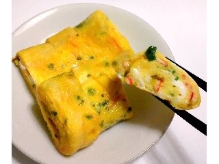 「浦島海苔 たまご焼きの素 カニカマ＆ネギ 袋3.1g×2」のクチコミ画像 by つなさん