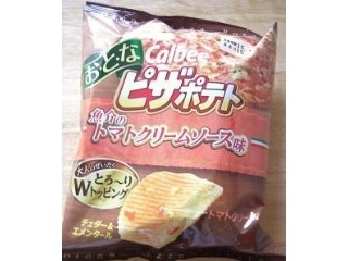 「カルビー お・と・なピザポテト 魚介のトマトクリームソース味 袋56g」のクチコミ画像 by ちゃちゃさん