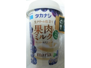 「タカナシ 生クリーム仕立て 果肉とミルク ブルーベリー果肉入りミルク カップ150g」のクチコミ画像 by ﾙｰｷｰｽﾞさん