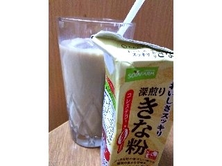 「ソヤファーム おいしさスッキリ きな粉豆乳飲料 パック200ml」のクチコミ画像 by もっこさん