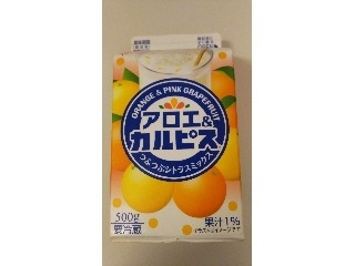 「エルビー アロエ＆カルピス つぶつぶシトラスミックス パック500ml」のクチコミ画像 by ﾙｰｷｰｽﾞさん