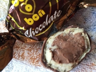 「やおきん ボノボン チョコクリーム 袋1個」のクチコミ画像 by 好物は栗さん