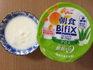 「グリコ 朝食Bifix アロエ 脂肪ゼロ カップ330g」のクチコミ画像 by MOKAさん