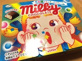 「不二家 不思議なミルキーチョコレート 箱36g」のクチコミ画像 by れんちゃんママさん