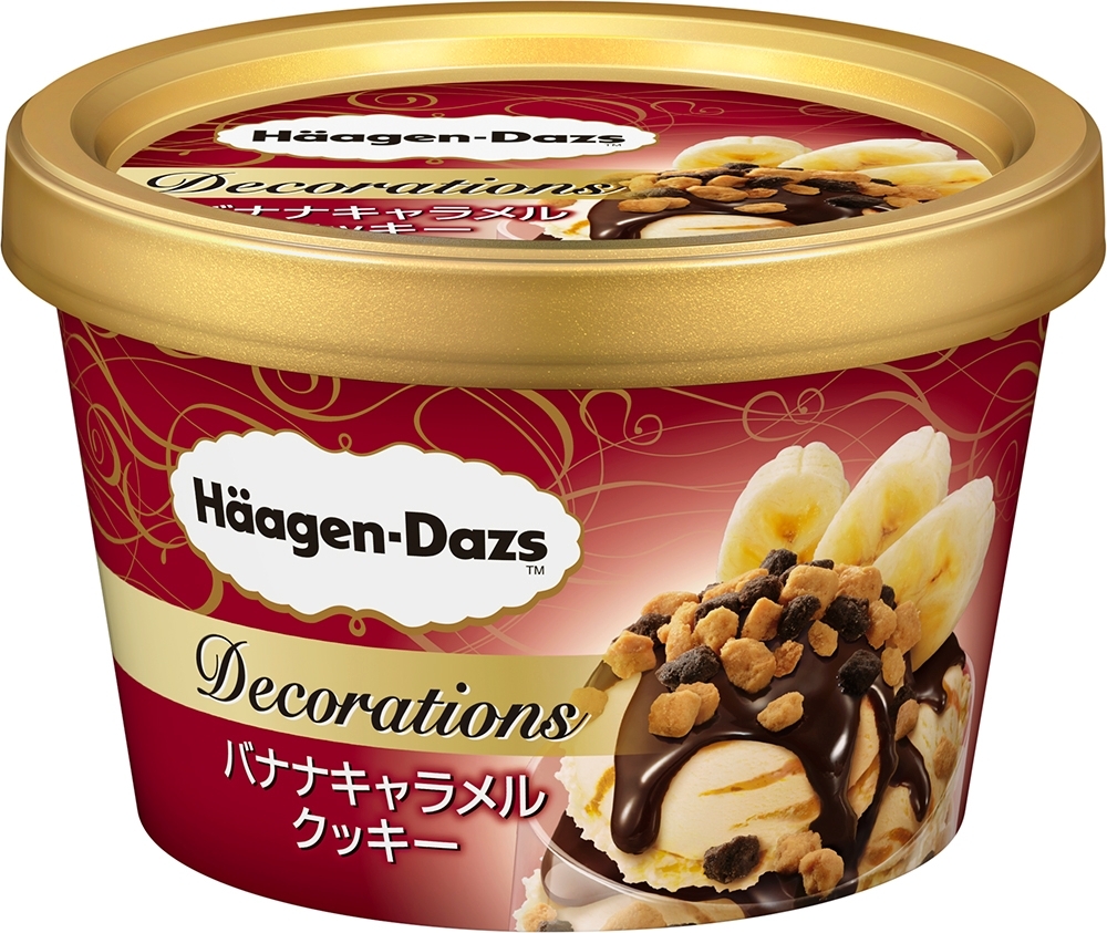 ハーゲンダッツ ミニカップ デコレーションズ バナナキャラメルクッキー カップ85ml