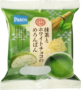 Pasco 宇治抹茶とホワイトチョコのめろんぱん 袋1個