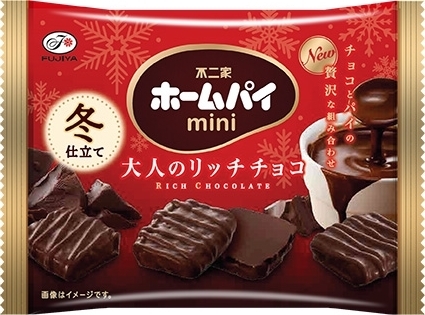 不二家 ホームパイミニ 大人のリッチチョコ 冬仕立て 袋40g