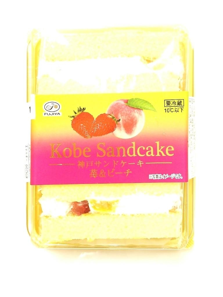 「不二家 神戸サンドケーキ 苺&ピーチ」の商品情報