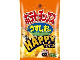 コイケヤ HAPPYサイズ ポテトチップス うすしお味 袋195g