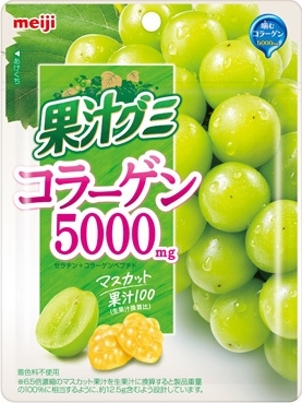 「果汁グミ コラーゲンマスカット」の商品情報