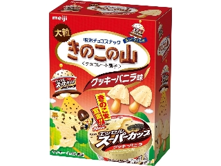 明治 大粒きのこの山 エッセルスーパーカップクッキーバニラ 箱46g