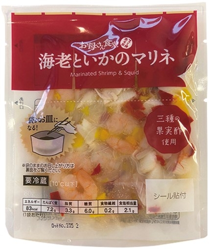 ファミリーマート お母さん食堂 海老といかのマリネ（ファミリーマート）コンビニオリジナルコンビニ惣菜の商品情報・クチコミ【もぐナビ】 