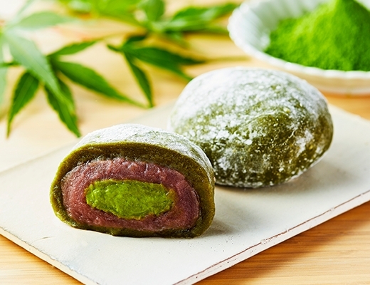 ローソン「宇治抹茶の純生クリーム大福 こしあん」