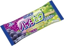 森永製菓 ハイチュウアイスバー グレープ＆グリーンアップル 袋96ml