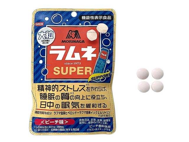 森永製菓 大粒ラムネSUPER SUPPORT ピーチ味の感想・クチコミ・値段・価格情報【もぐナビ】