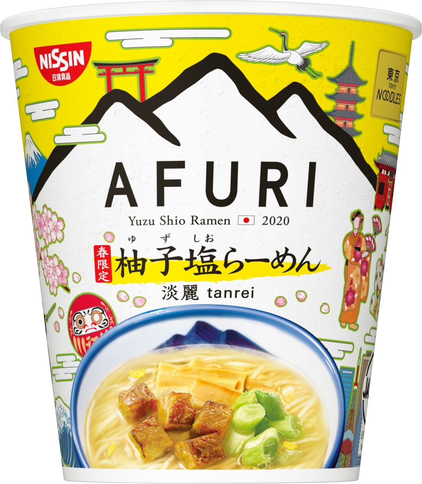 日清食品 東京NOODLES AFURI 春限定 柚子塩らーめん 淡麗