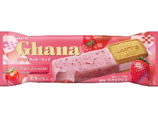 ロッテ ガーナ チョコ&クッキーサンド 恋味いちご 袋76ml