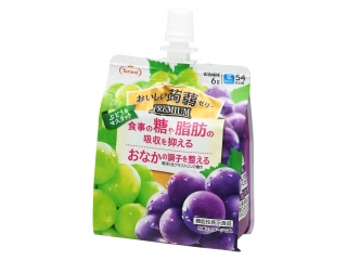 「たらみ おいしい蒟蒻ゼリー プレミアム ぶどう&マスカット味」の商品情報