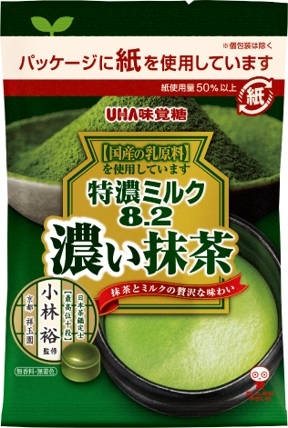 UHA味覚糖 特濃ミルク8.2 抹茶 袋75g