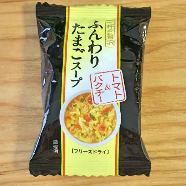「MCフードスペシャリティーズ 一杯の贅沢 ふんわりたまごスープ トマト&パクチー」の商品情報