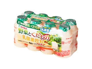 「らくれん 野菜とくだもの 乳酸菌飲料」の商品情報