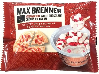 セブン-イレブン マックス ブレナー ストロベリーホワイトチョコレートチャンクアイスクリーム