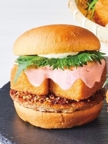 「フレッシュネスバーガー 厚揚げとうふの和バーガー 明太マヨソース」のクチコミ