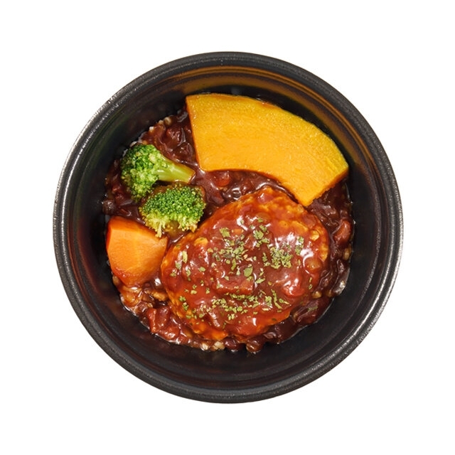 ニューデイズ 1食分の緑黄色野菜が摂れるチーズ入りハンバーグ丼（ニューデイズ）コンビニオリジナル/コンビニ寿司・コンビニ弁当の商品情報 ...