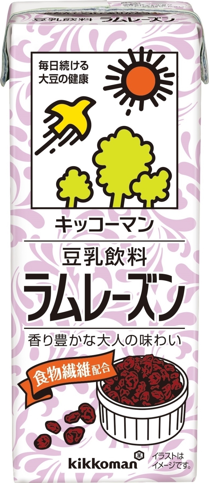 キッコーマン 豆乳飲料 ラムレーズン パック200ml